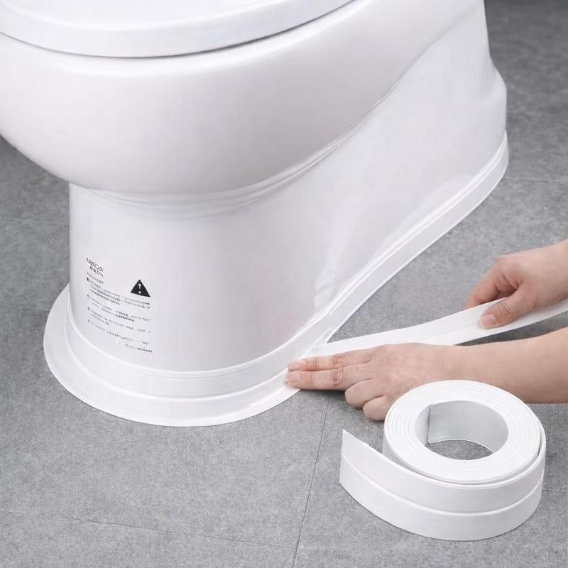 Kit com 2 Fita Adesiva de Vedação PVC 5M Impermeável Multiuso para Cozinha e Banheiro
