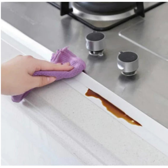 Kit com 2 Fita Adesiva de Vedação PVC 5M Impermeável Multiuso para Cozinha e Banheiro