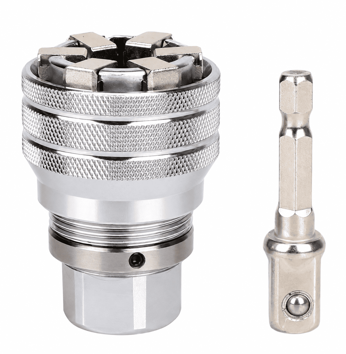 Kit com 2 Chave Multifuncional Ajustável – 10 a 19mm com Adaptador Universal - AvexaKit com 2 Chave Multifuncional Ajustável – 10 a 19mm com Adaptador UniversalAvexa